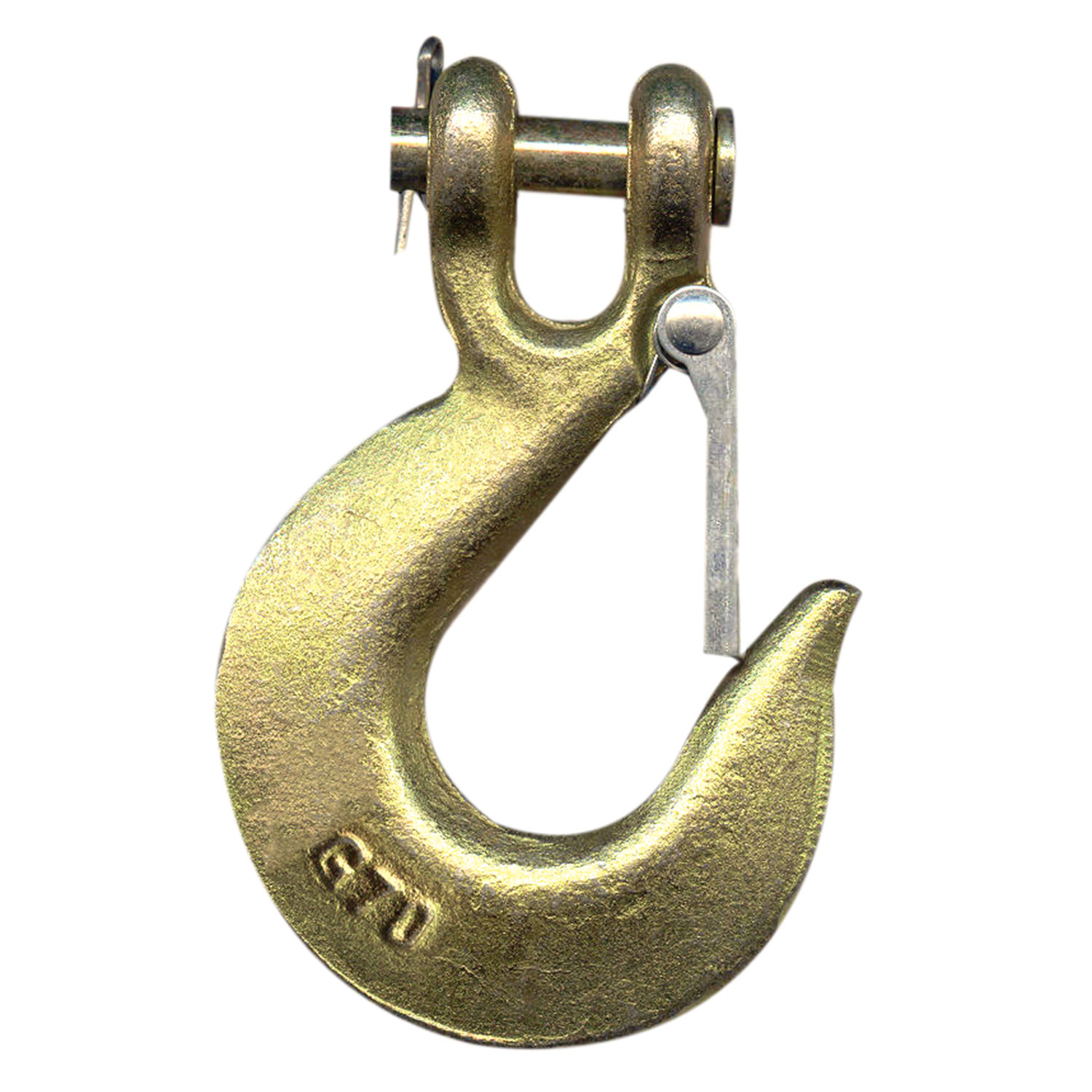 8 pack 1/4" Grade 70 Clevis Slip Hooks with Latch 