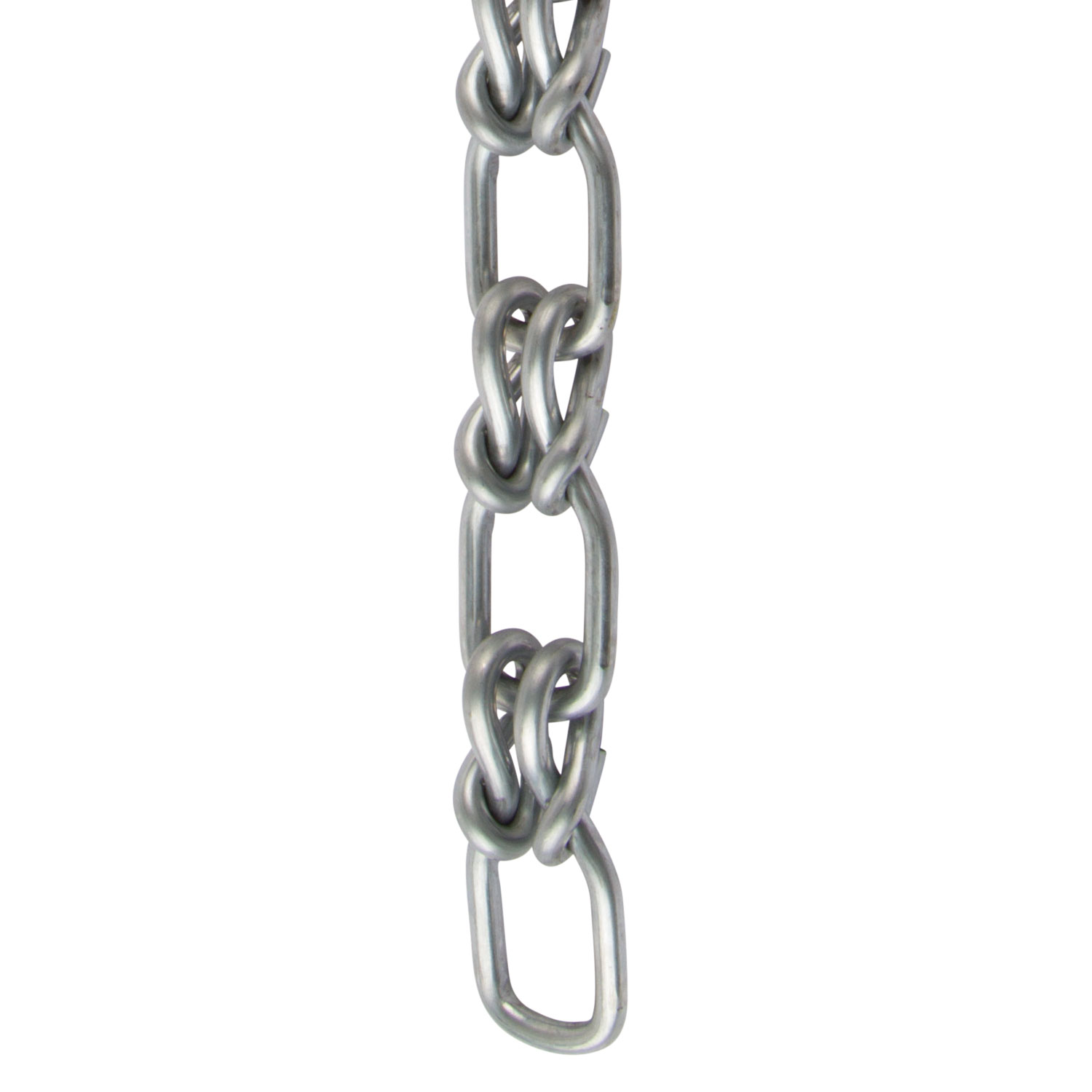 ASC MC12740305 Low Carbon Steel Lock Link Single Loop Chain Zinc Plated 4/0 Trade 5/32 Diameter x 50 Length 485 lbs Working Load Limit 